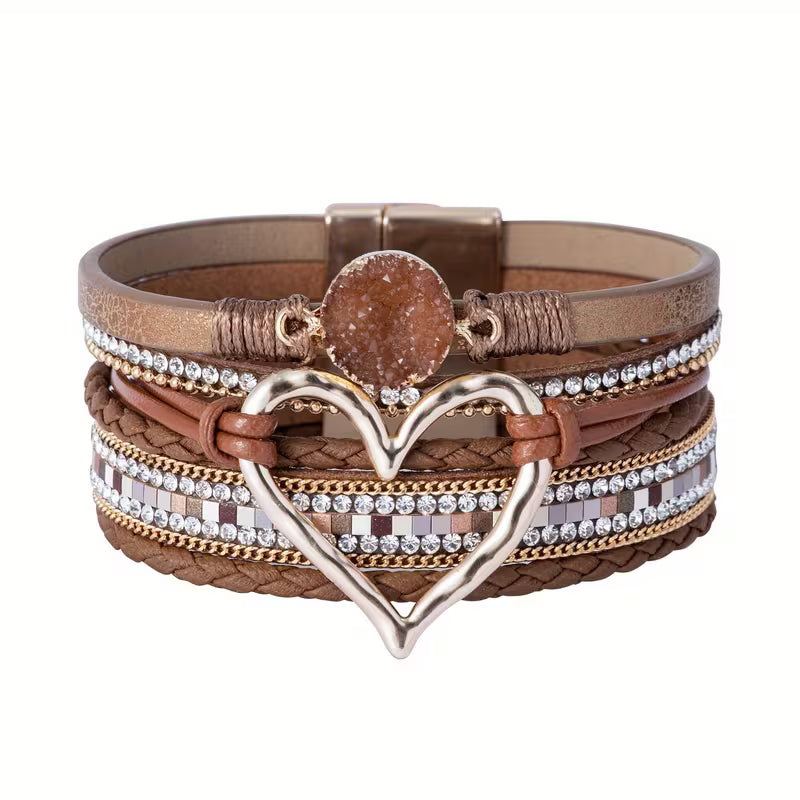 Boheme Heart Luxe Multi-Layer Bracelet