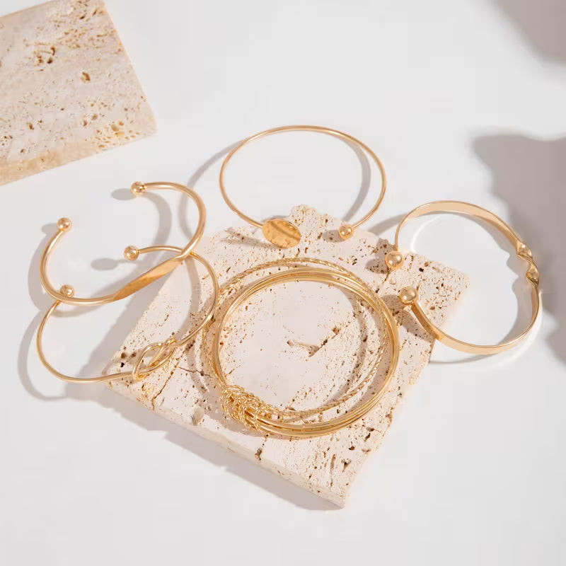 Aurea Knot Vintage Open Bangle Set