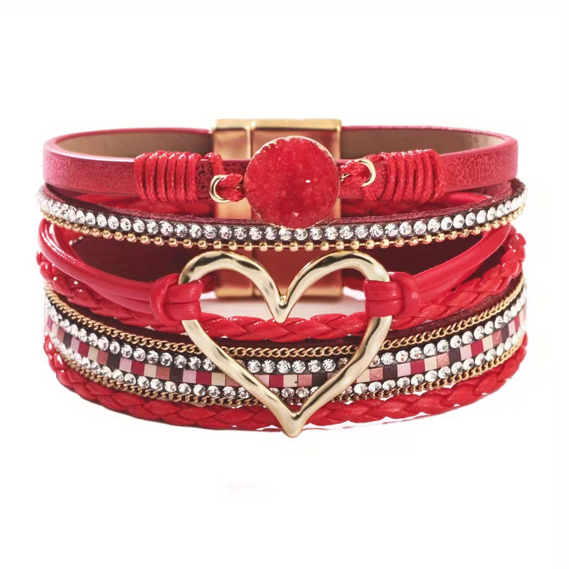 Boheme Heart Luxe Multi-Layer Bracelet