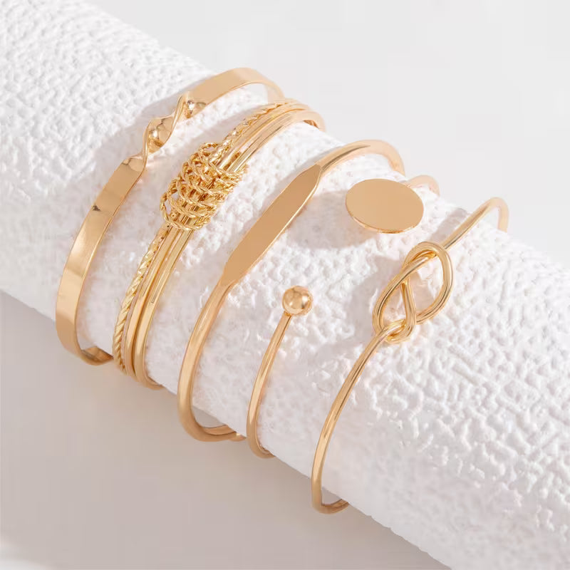Aurea Knot Vintage Open Bangle Set