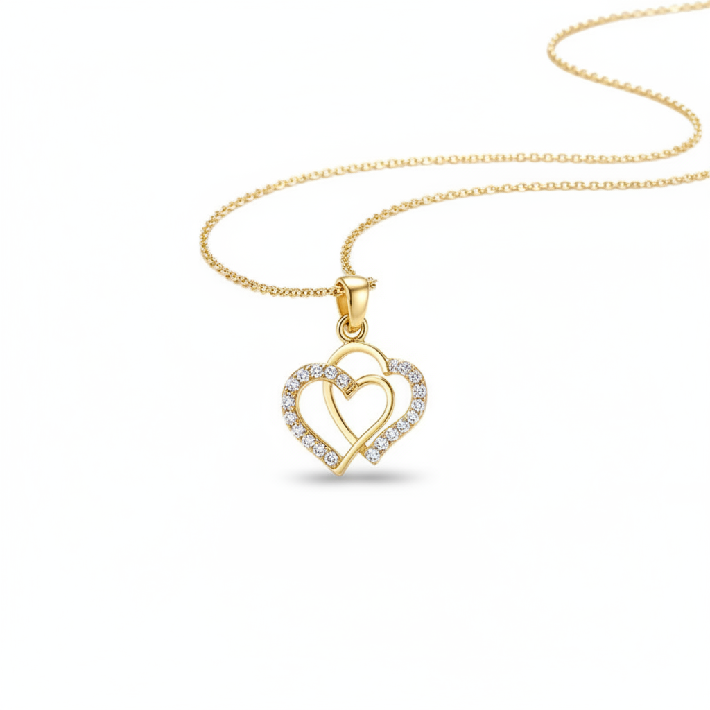 Lumi Double Heart Necklace