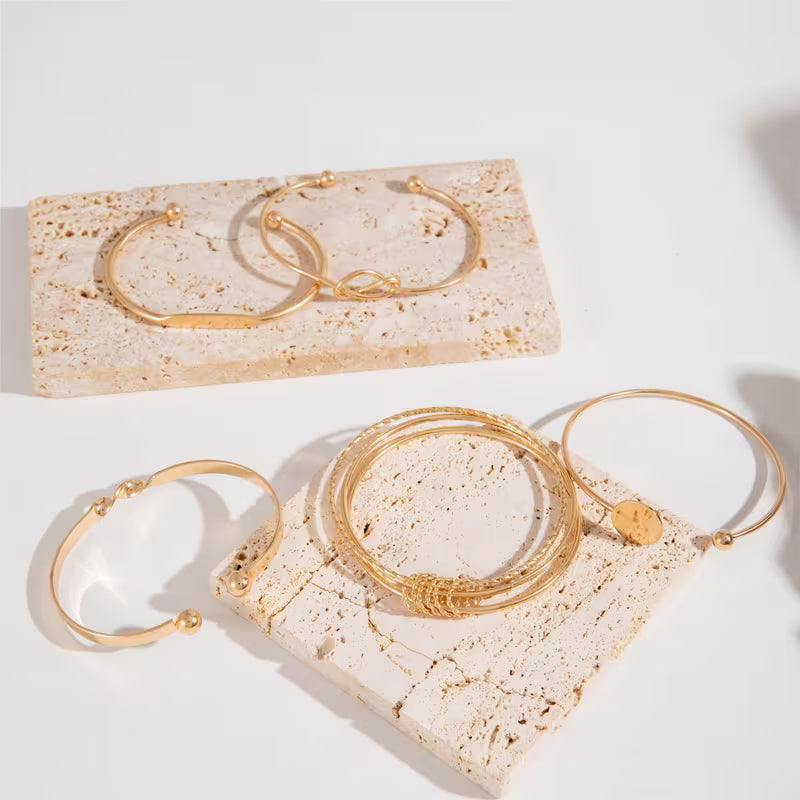 Aurea Knot Vintage Open Bangle Set