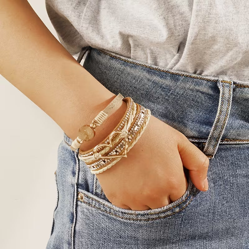 Boheme Heart Luxe Multi-Layer Bracelet