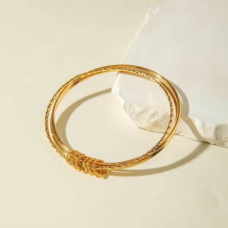 Aurea Knot Vintage Open Bangle Set