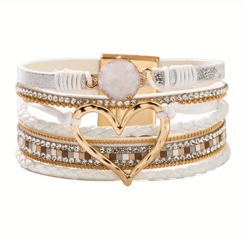 Boheme Heart Luxe Multi-Layer Bracelet