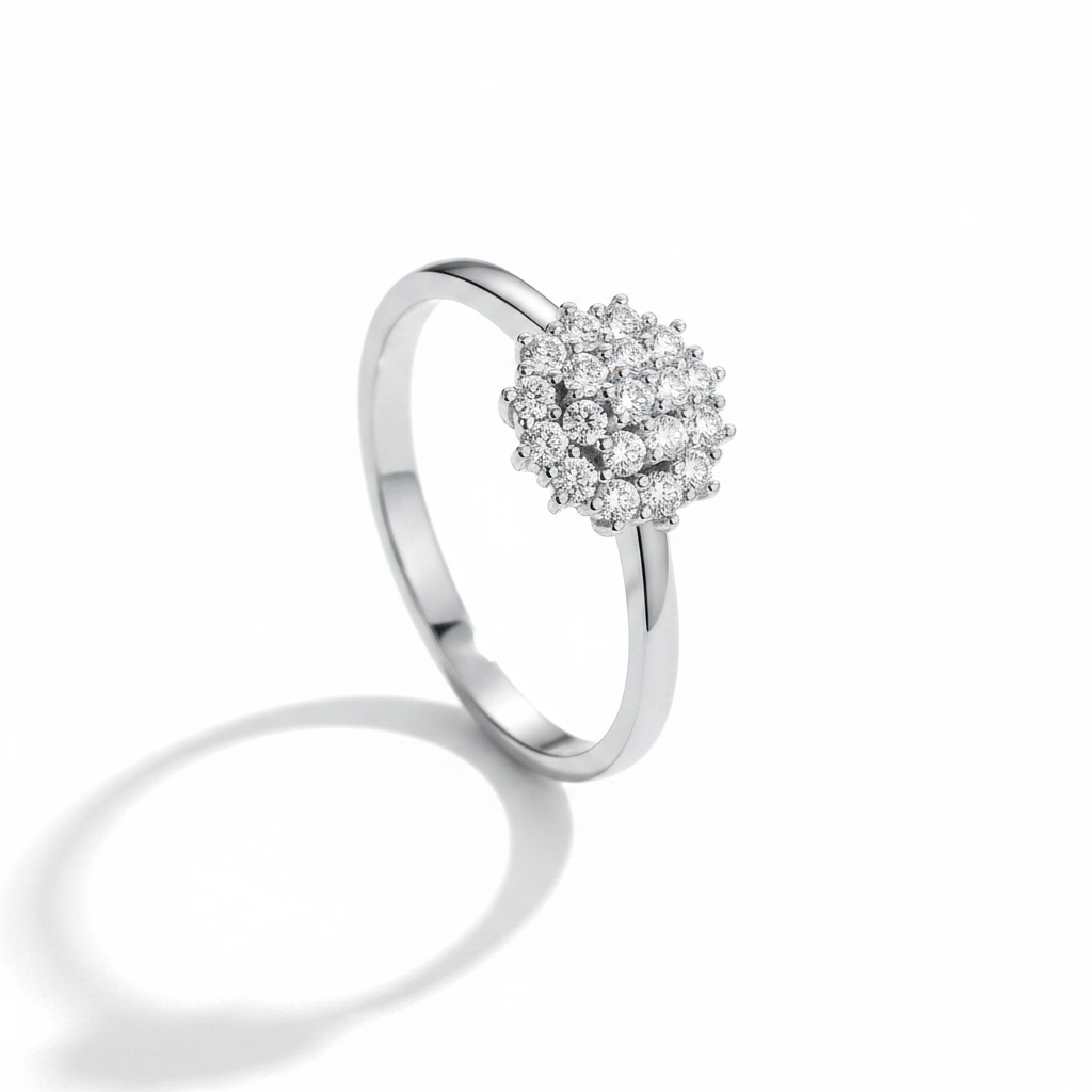 Eternal Bloom Zirconia Flower Ring