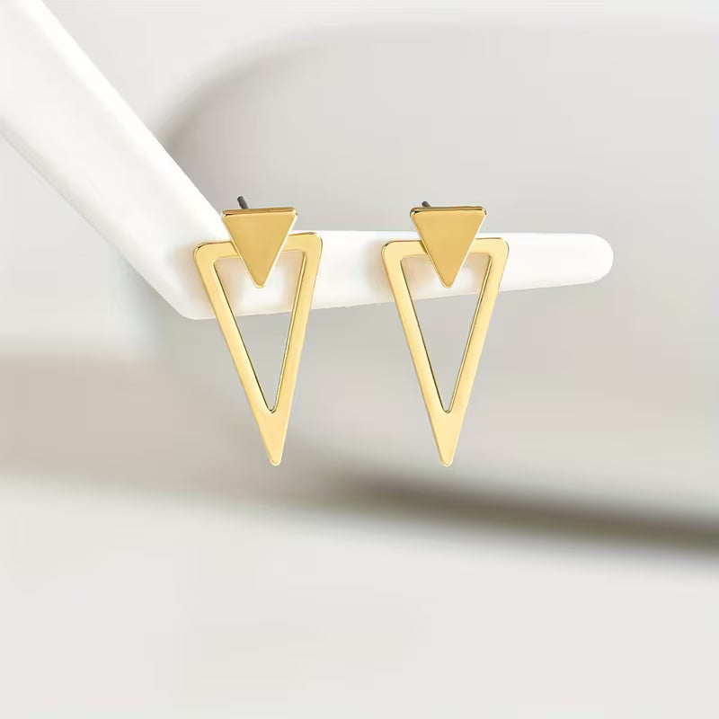 GeoGlow™ Minimalist Triangle Earrings
