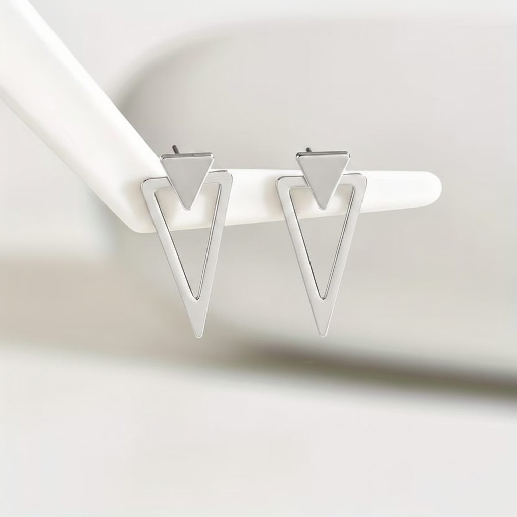 GeoGlow™ Minimalist Triangle Earrings