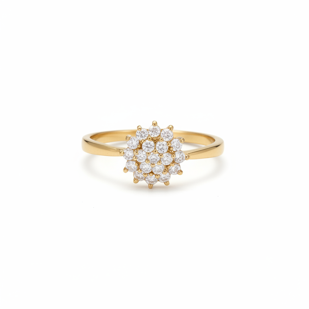 Eternal Bloom Zirconia Flower Ring