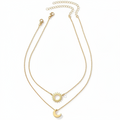 Solara Moon & Sun Duo Necklace Set