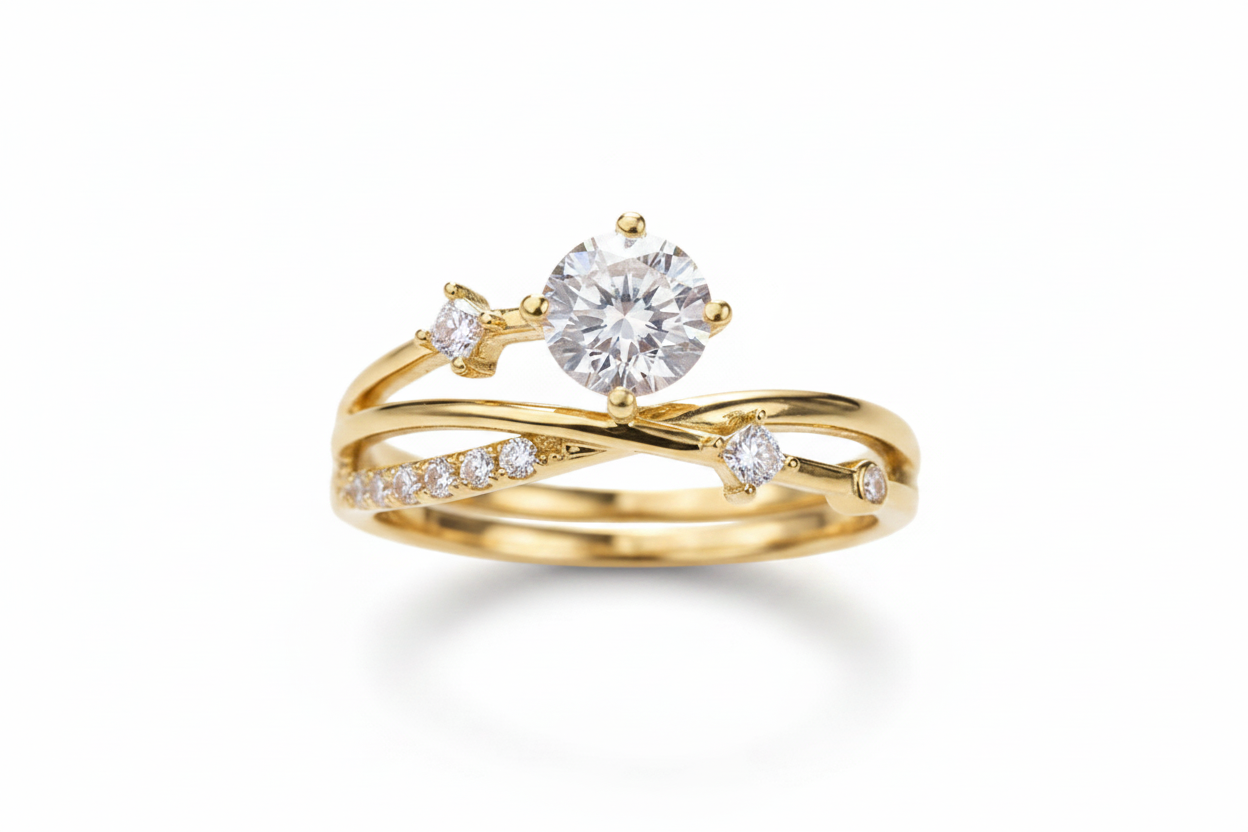 Celestial Luxe Starry Sky Ring