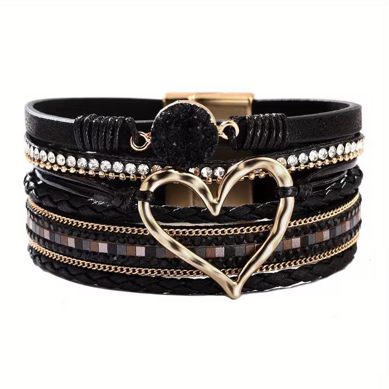 Boheme Heart Luxe Multi-Layer Bracelet