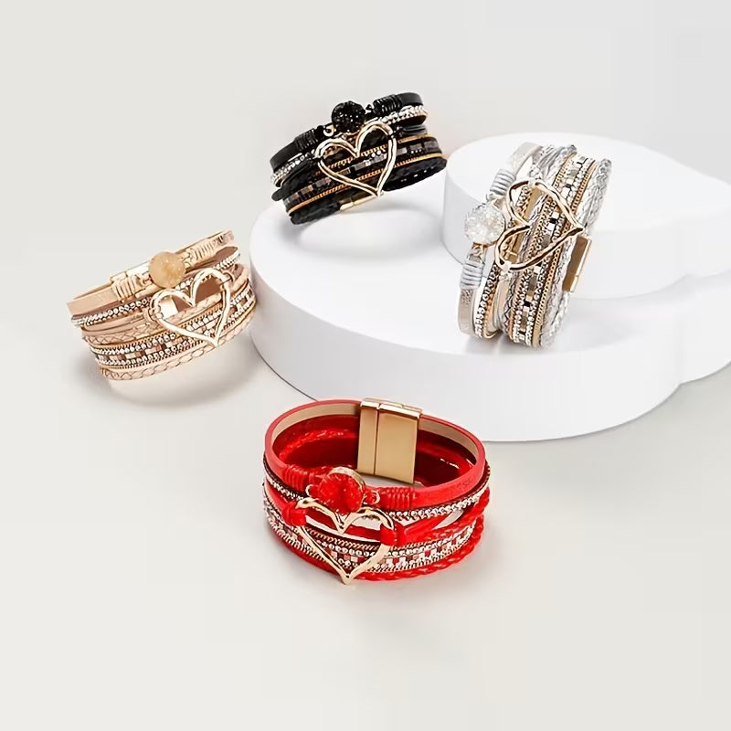 Boheme Heart Luxe Multi-Layer Bracelet