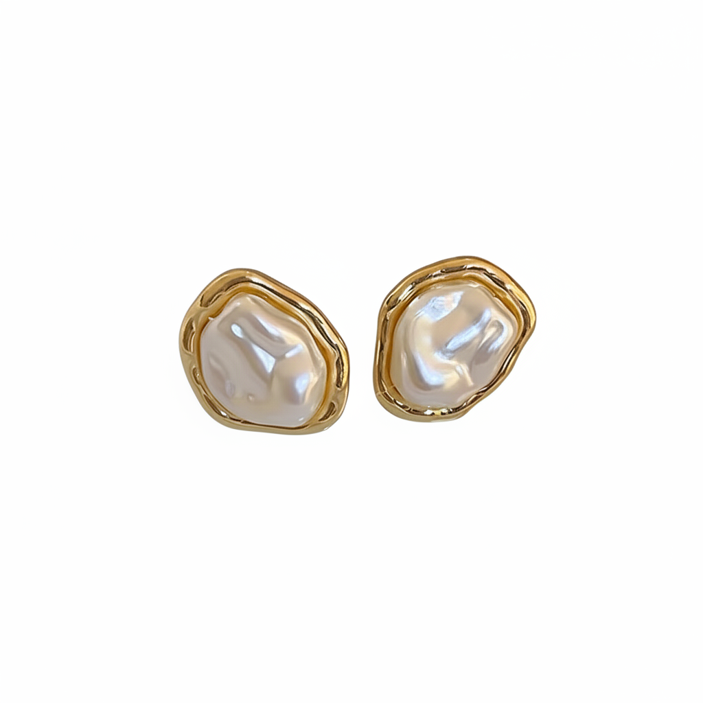 Vintage Romance Irregular Stud Earrings